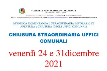 Modifica orari apertura al pubblico