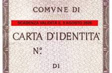 scadenza carta di identità cartacea max: 03.08.2026